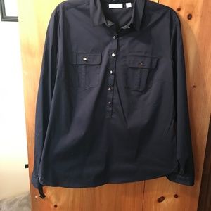 New York & Co stretch button shirt size large